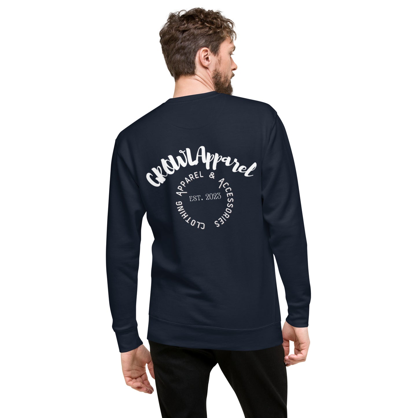 GROWLApparel New WHT LOGO - Unisex Premium Sweatshirt